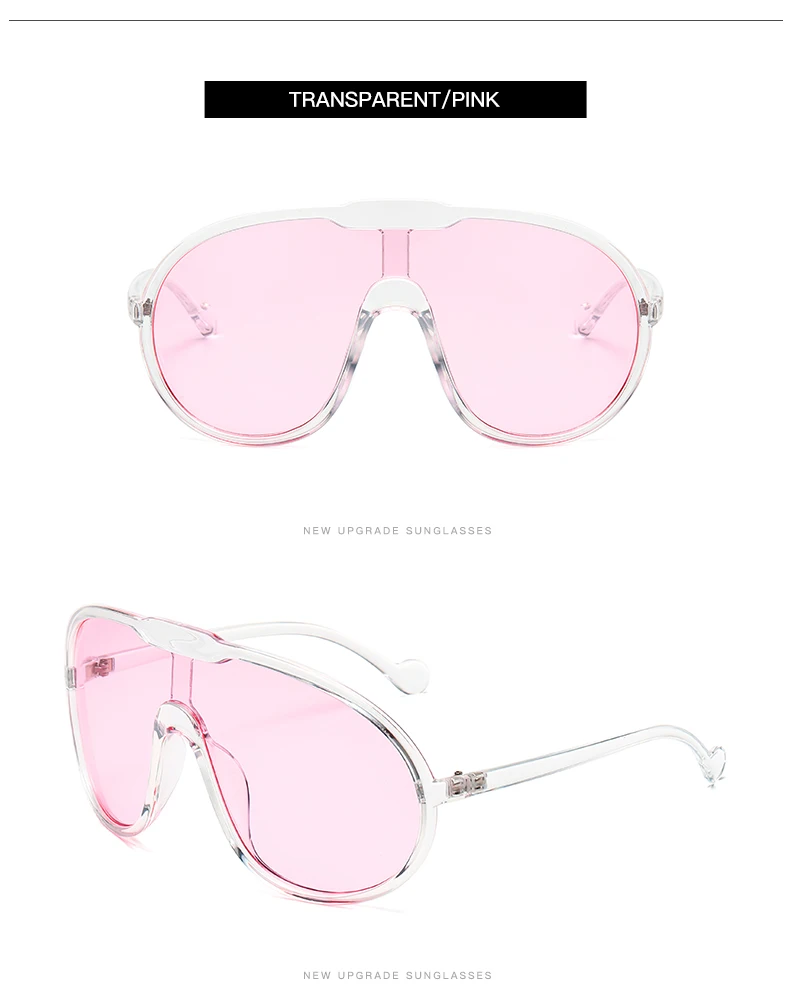 Fashion Oversized Sunglasses Women Punk Big Frame Vintage Cycling Sun Glasses Men Shades Retro Gradient Shades UV400