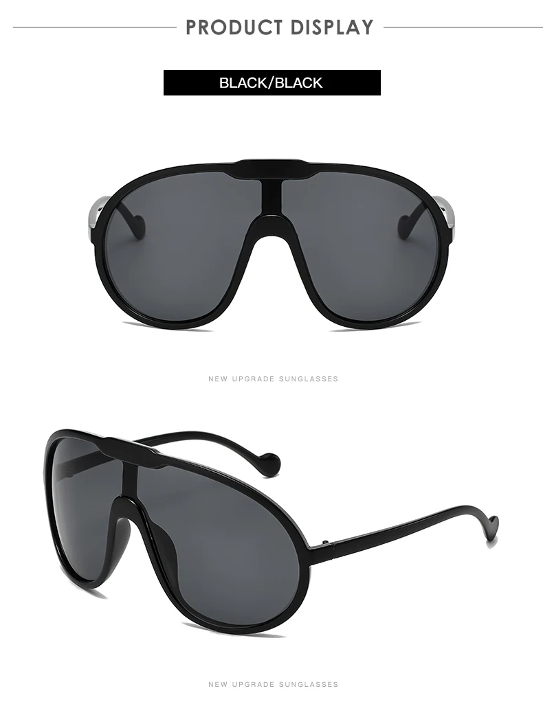 Fashion Oversized Sunglasses Women Punk Big Frame Vintage Cycling Sun Glasses Men Shades Retro Gradient Shades UV400