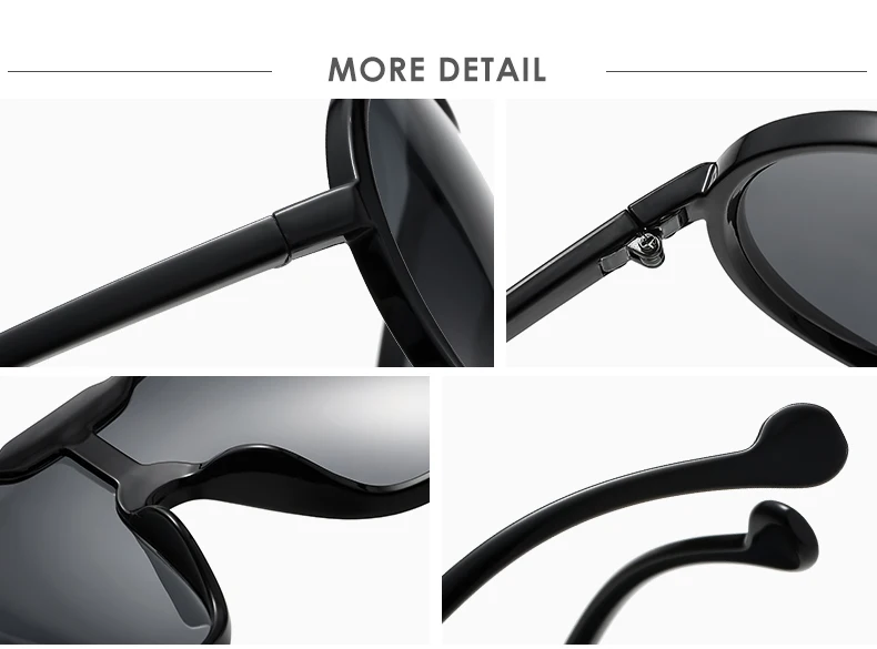 Fashion Oversized Sunglasses Women Punk Big Frame Vintage Cycling Sun Glasses Men Shades Retro Gradient Shades UV400