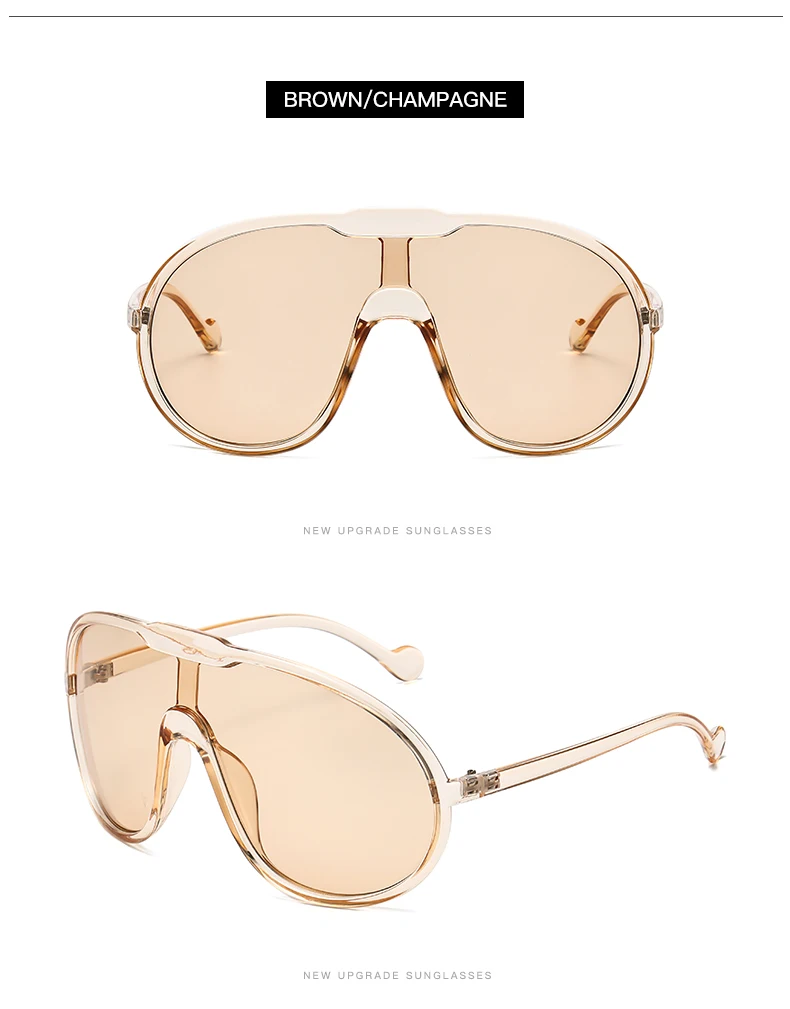 Fashion Oversized Sunglasses Women Punk Big Frame Vintage Cycling Sun Glasses Men Shades Retro Gradient Shades UV400
