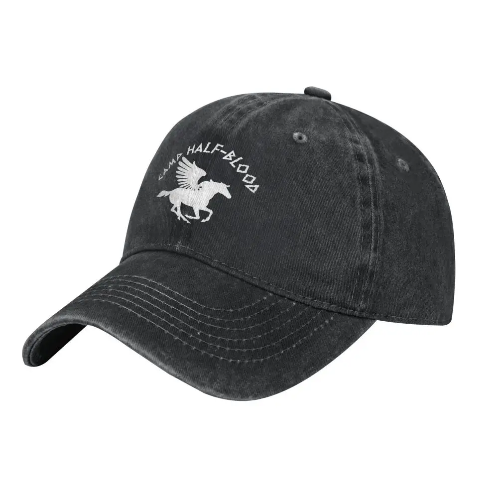 Percy Jackson Camp Half-Blood Baseball Cap Skeleton Pegasus White Logo Hip Hop Dad Hats Men Women Sun Visors Baseball Caps