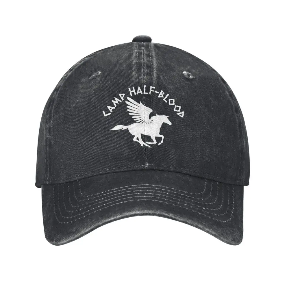 Percy Jackson Camp Half-Blood Baseball Cap Skeleton Pegasus White Logo Hip Hop Dad Hats Men Women Sun Visors Baseball Caps
