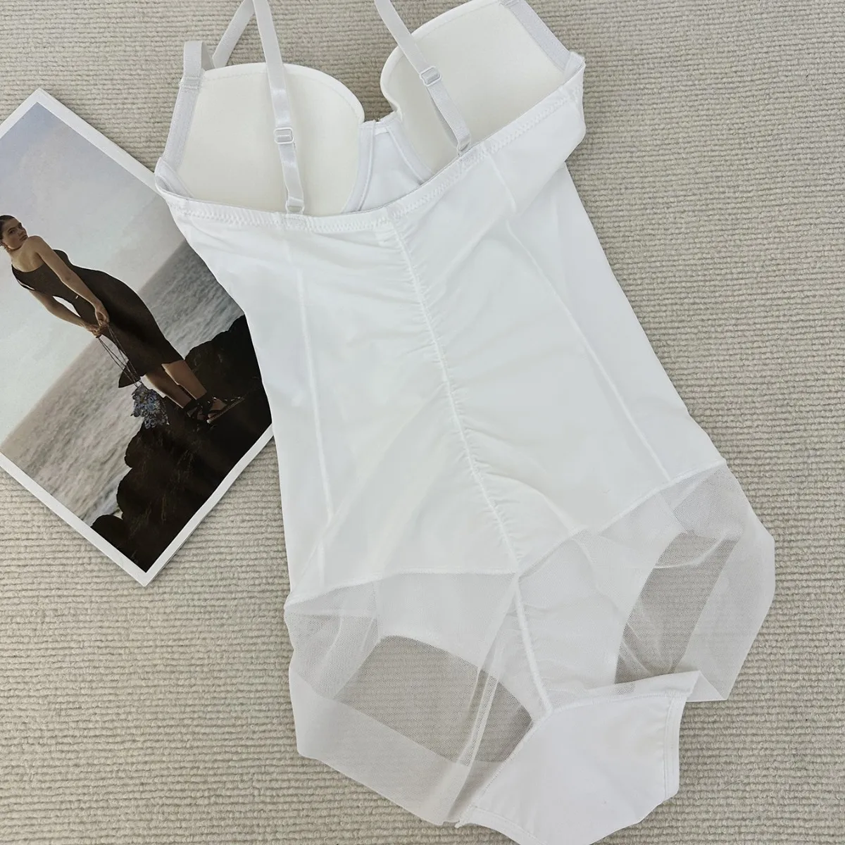 Naisstoo Women Shapewear Bodysuit for Tummy Control Seamless Body Shaper Thong Jumpsuit Bras