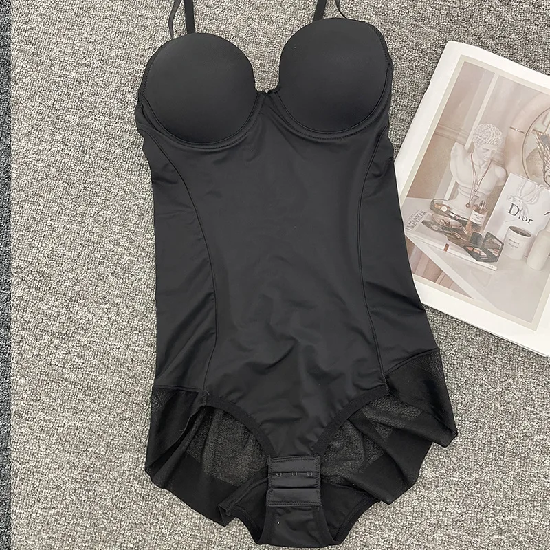 Naisstoo Women Shapewear Bodysuit for Tummy Control Seamless Body Shaper Thong Jumpsuit Bras