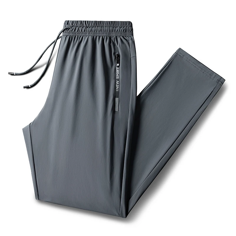 Summer Casual Pants Men Running Jogging Gym Fitness Quick Dry Trousers Men Outdoor Sports Pants Men Women Sweatpants Black 3XL