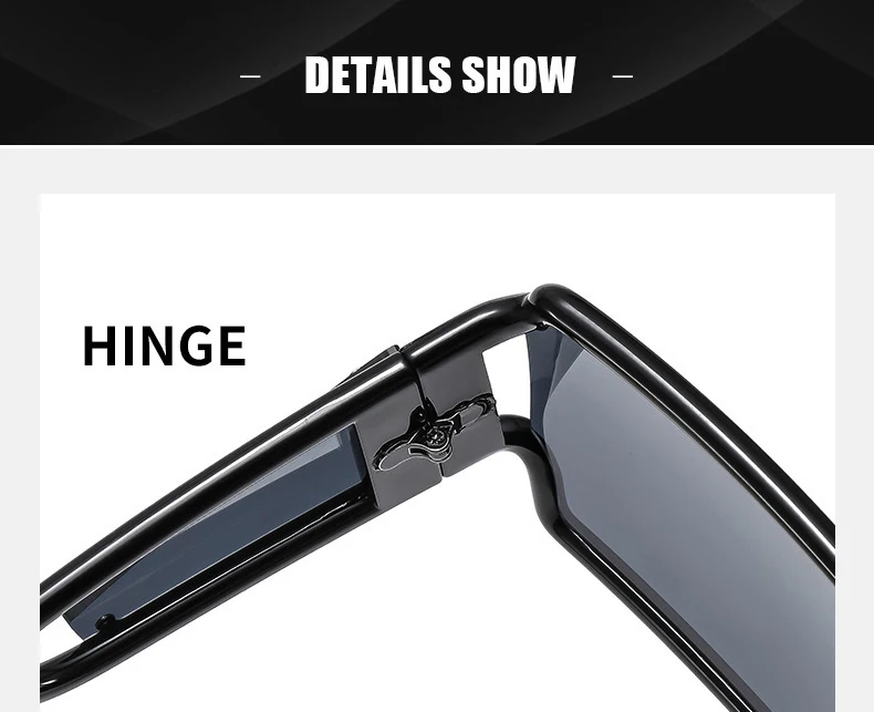 KAMMPT Oversized Monoblock Sunglasses Men 2024 New Vintage Square Shades Women Ins Trendy Brand Design Candy Color Sun Glasses