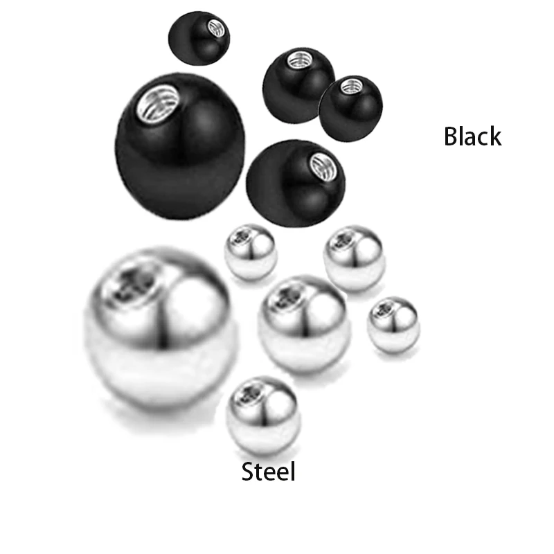 20 Pieces of Stainless Steel Replacement Ball Barbell Accessories 16G Top Bead Spiral Ball 14g / 16g Body Jewelry Piercing