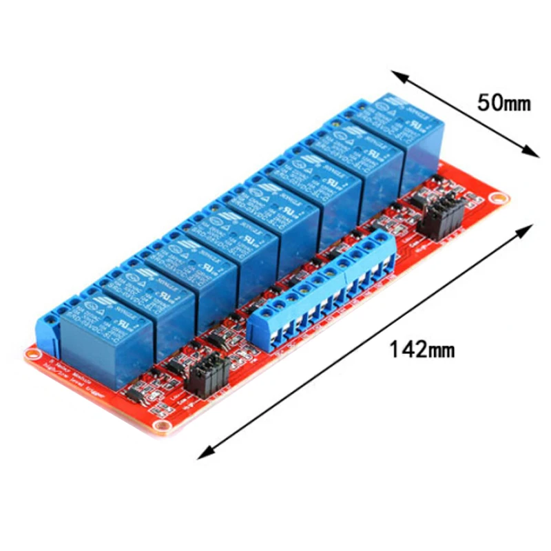 DC 5V 12V 24V 1 2 4 6 8 Channel Relay Module Board Shield with Optocoupler / High and Low Level Trigger for arduino Raspberry Pi