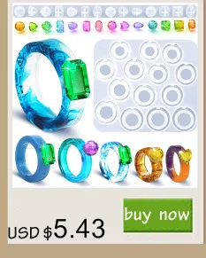 SNASAN Tiny Beads Cartoon Flowers Heart Star Nail Art Earrings Silicone Mould Jewelry Casting Tool UV Epoxy Resin Silicone Mold