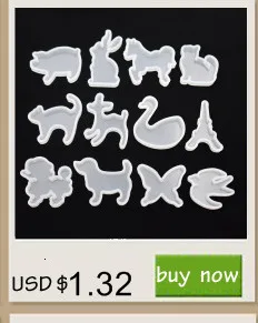 SNASAN Tiny Beads Cartoon Flowers Heart Star Nail Art Earrings Silicone Mould Jewelry Casting Tool UV Epoxy Resin Silicone Mold