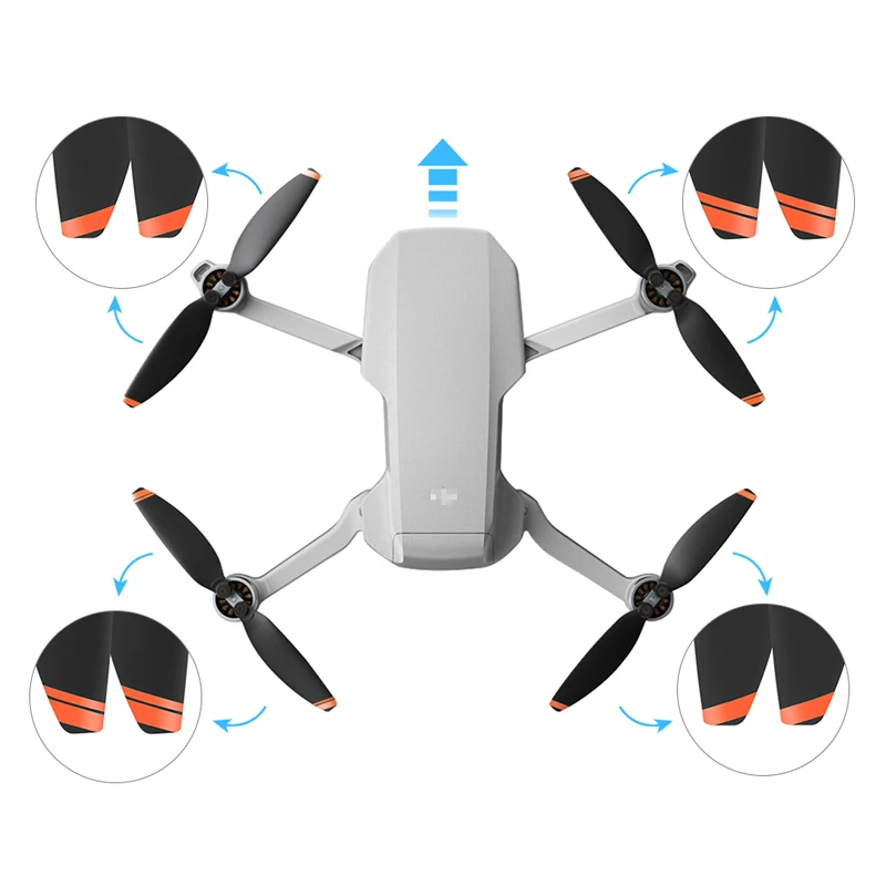 16 Pcs Propeller for DJI Mini 4K/Mini 2/SE 4726 Props Blade Replacement Drone Light Weight Wing Fans Spare Parts Accessories