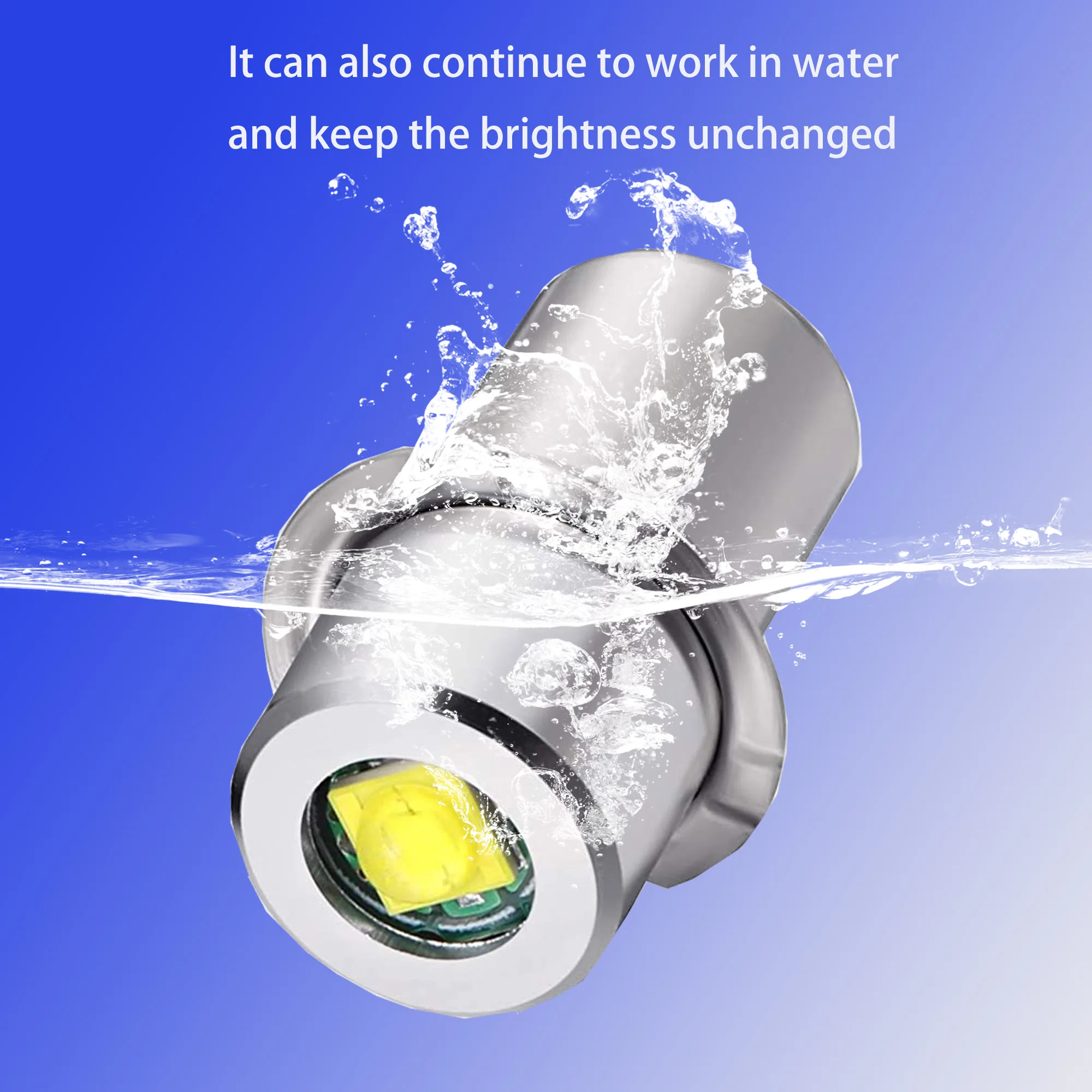 P13.5S Mag Light LED Bulb 3-16 C&D Cells Maglite Torch Flashlight LED Converter 3V 4.5V 6V 9V 12V 18V 24V White