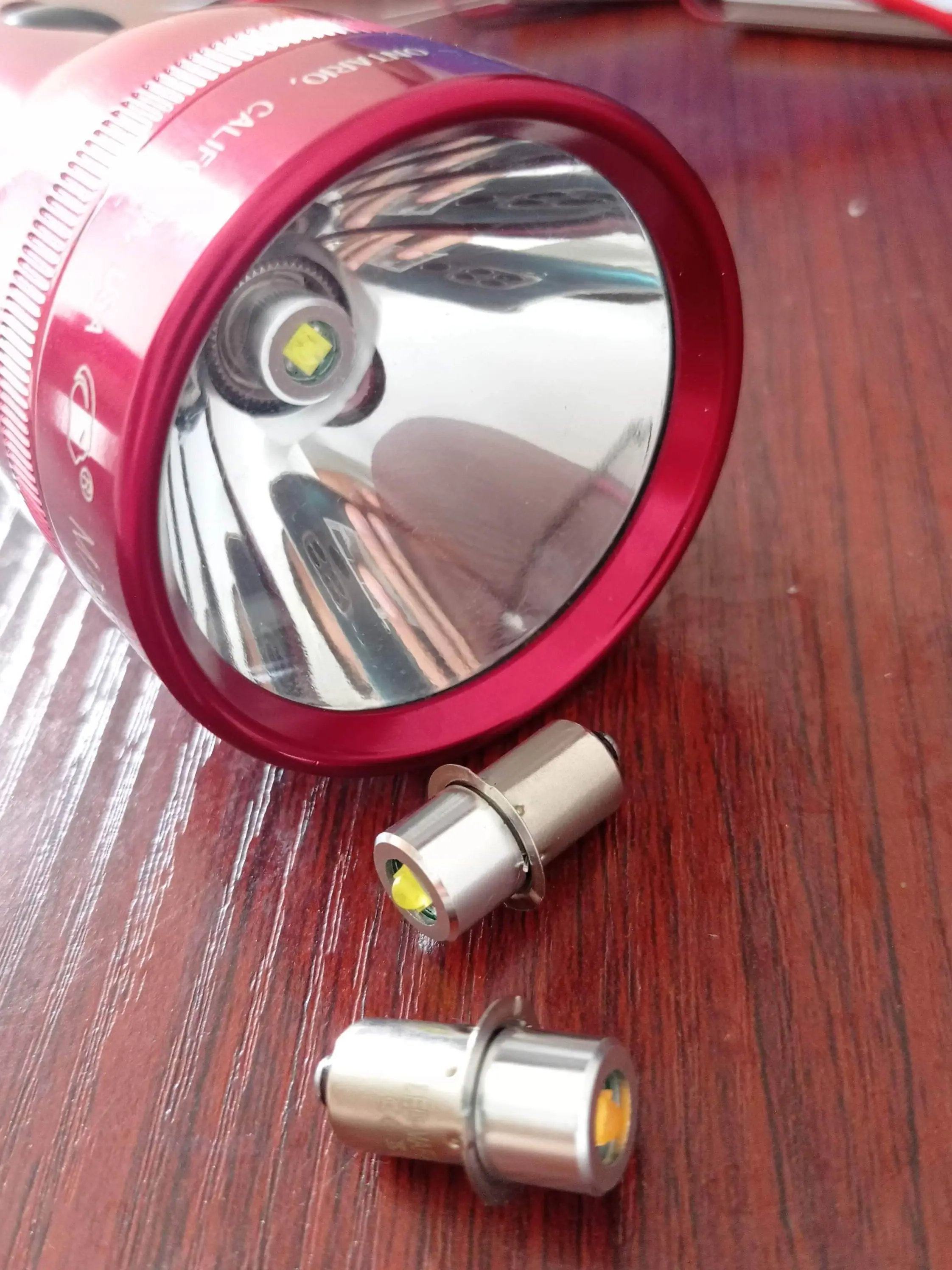 P13.5S Mag Light LED Bulb 3-16 C&D Cells Maglite Torch Flashlight LED Converter 3V 4.5V 6V 9V 12V 18V 24V White