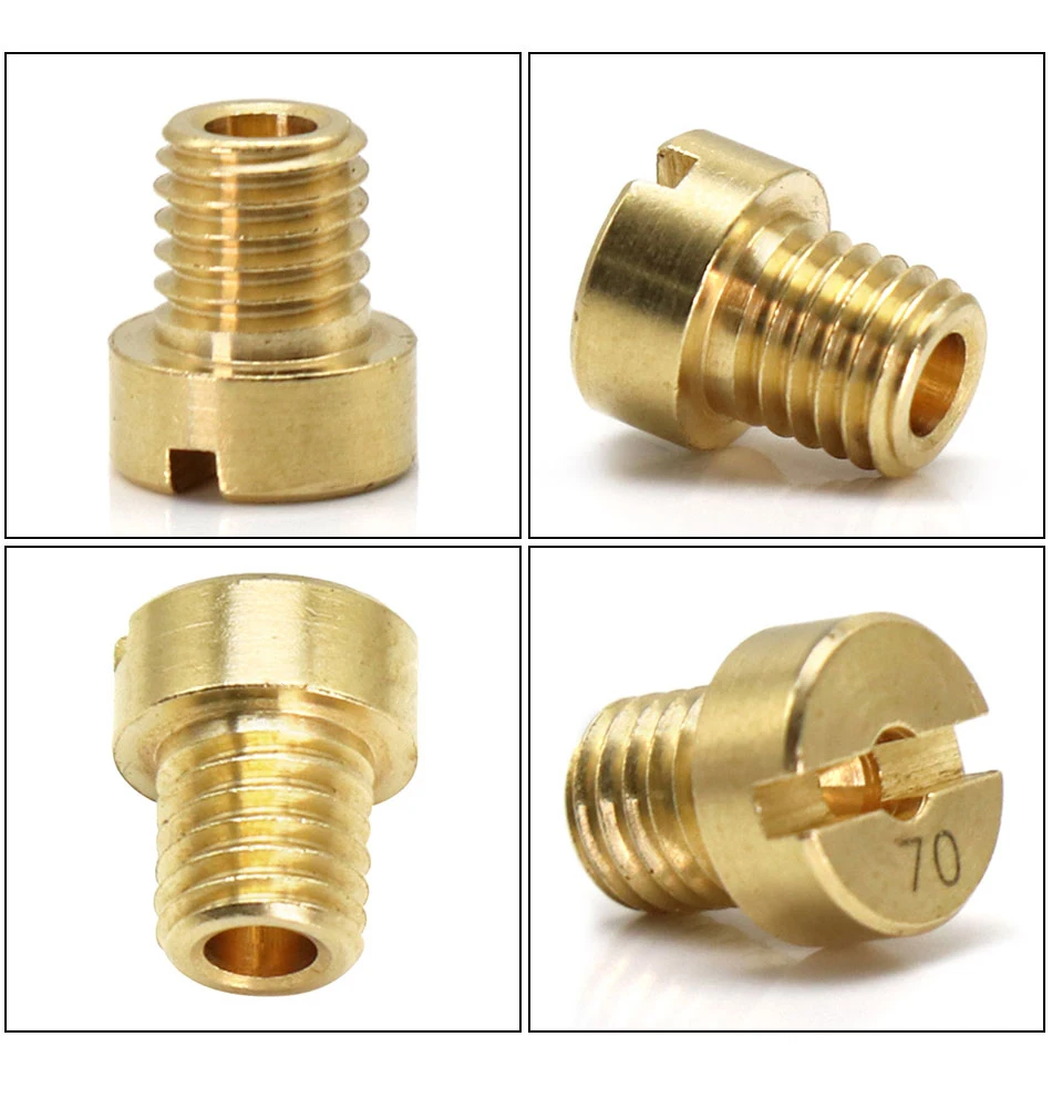 Sclmotos- M5 Thread Carburetor Main Jet AD/DS Racing For Dellorto SHA PHBG NC PHVA Carb Main Injector Nozzle Pilot Jet #30-#135