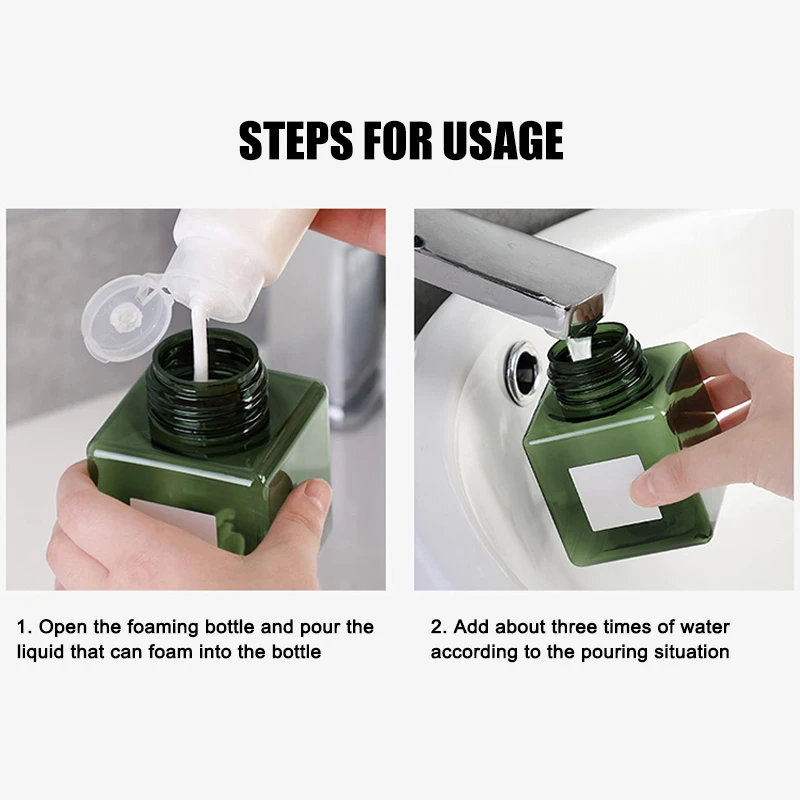 Soap Despenser Portable Foam Pumps Bottle 250/450/650ml Manually Press Soap Foaming Mousses Liquid Dispensers Bathroom Bottling