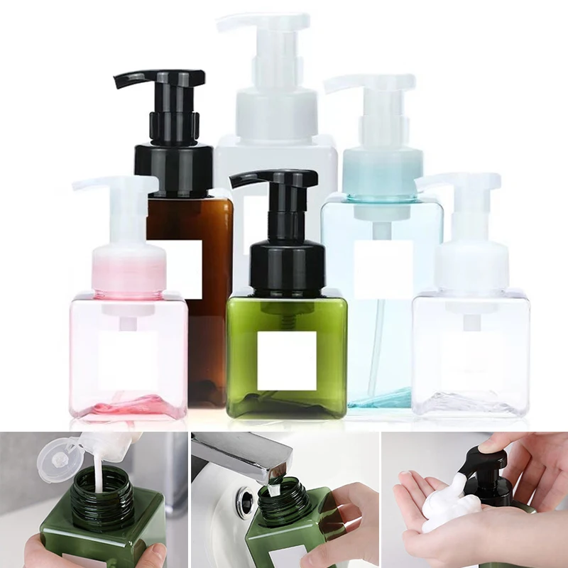 Soap Despenser Portable Foam Pumps Bottle 250/450/650ml Manually Press Soap Foaming Mousses Liquid Dispensers Bathroom Bottling