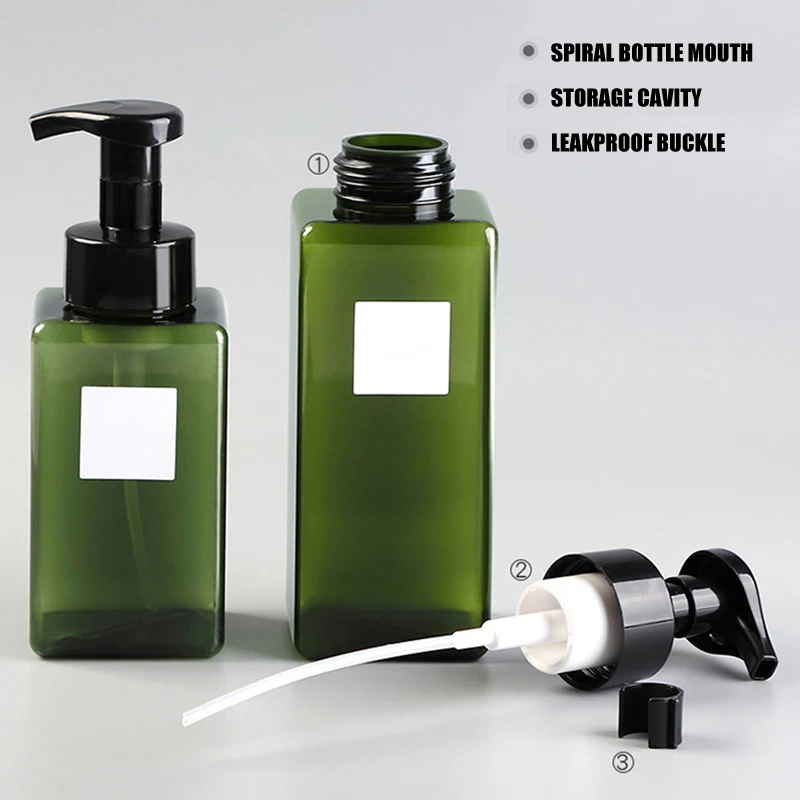 Soap Despenser Portable Foam Pumps Bottle 250/450/650ml Manually Press Soap Foaming Mousses Liquid Dispensers Bathroom Bottling