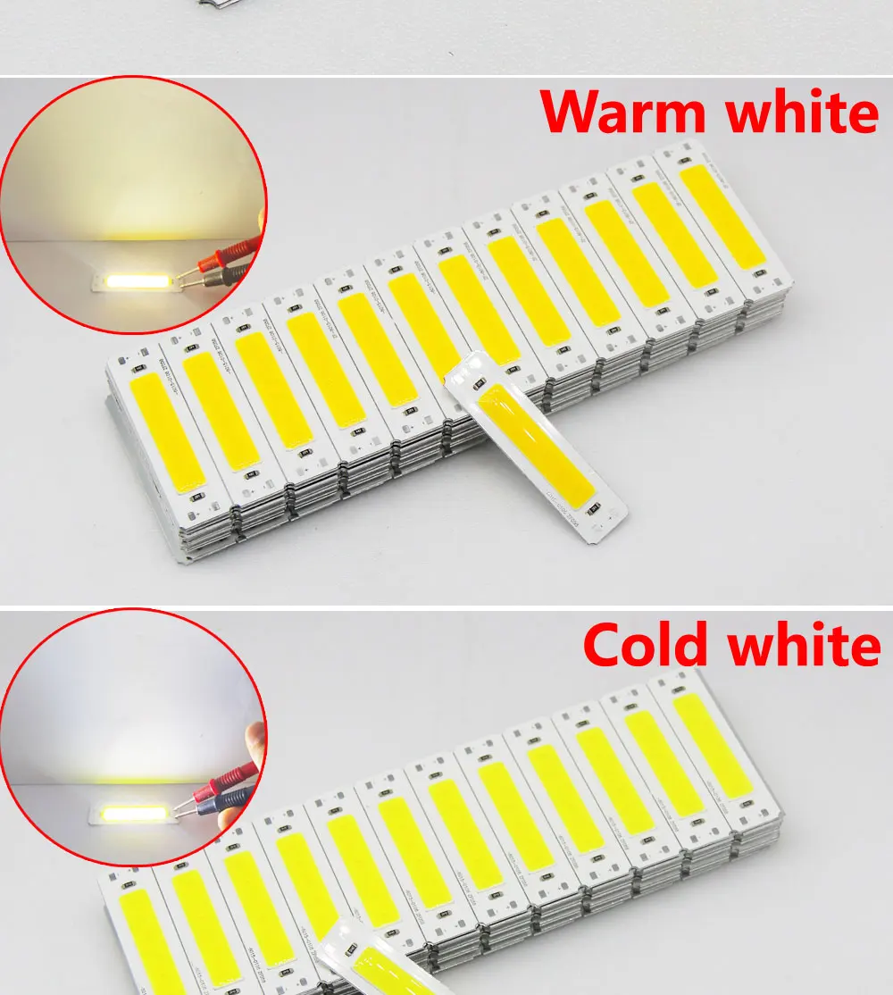 SUMBULBS 5V Input COB LED Bulb Strip Light Source for DIY USB LED Lighting 2W 60*15mm 6cm Bar Lamp Chip Warm Cold White