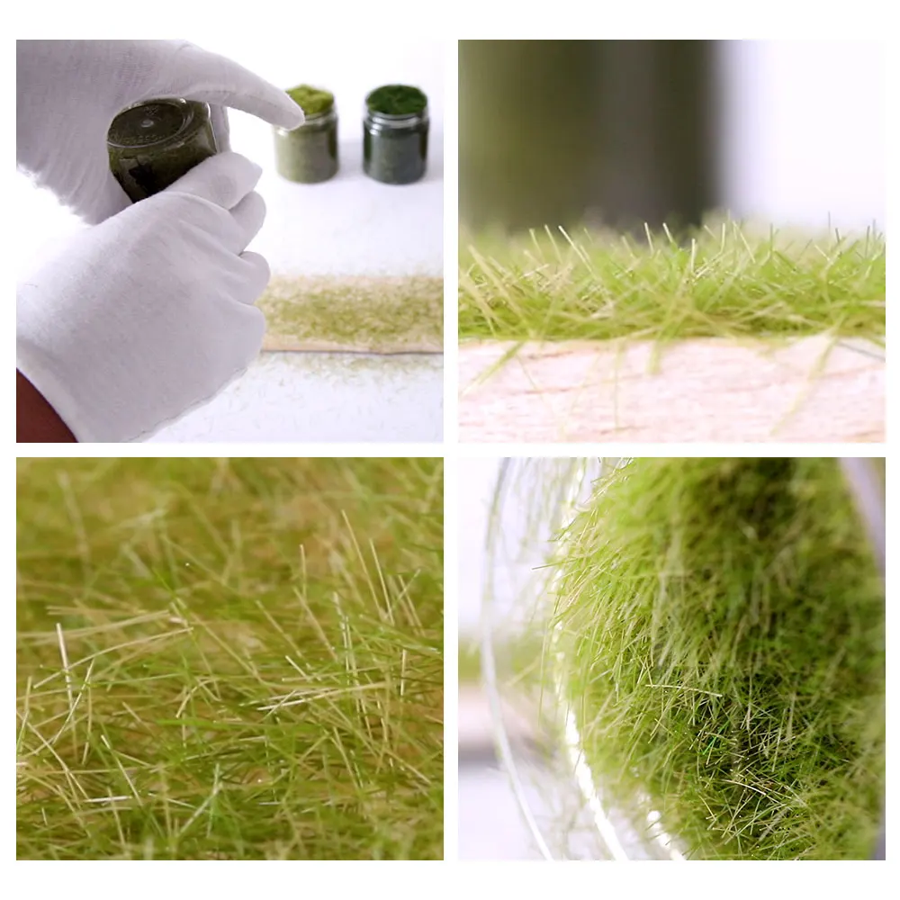 30G/bag 5-8mm Static Grass Tree Powder Flocking Foliage HO OO N Z Scale Railway Train Landscape Military Scene Garden Decoration