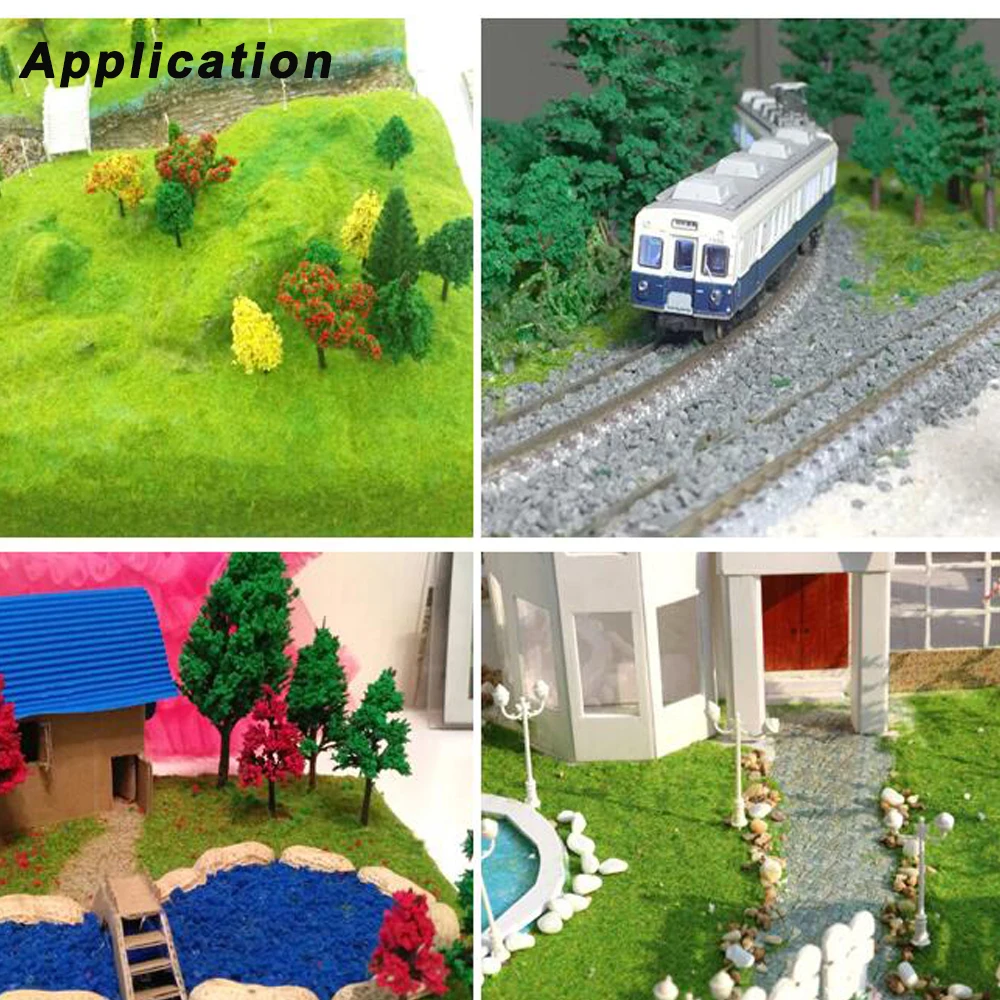30G/bag 5-8mm Static Grass Tree Powder Flocking Foliage HO OO N Z Scale Railway Train Landscape Military Scene Garden Decoration