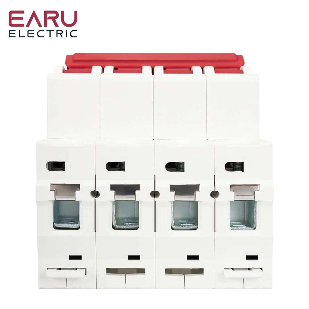 EARU DC 1000V 1/2/3/4P Solar Mini Circuit Breaker Overload Protection Switch 6A~63A/80A/100A/125A MCB for Photovoltaic PV System