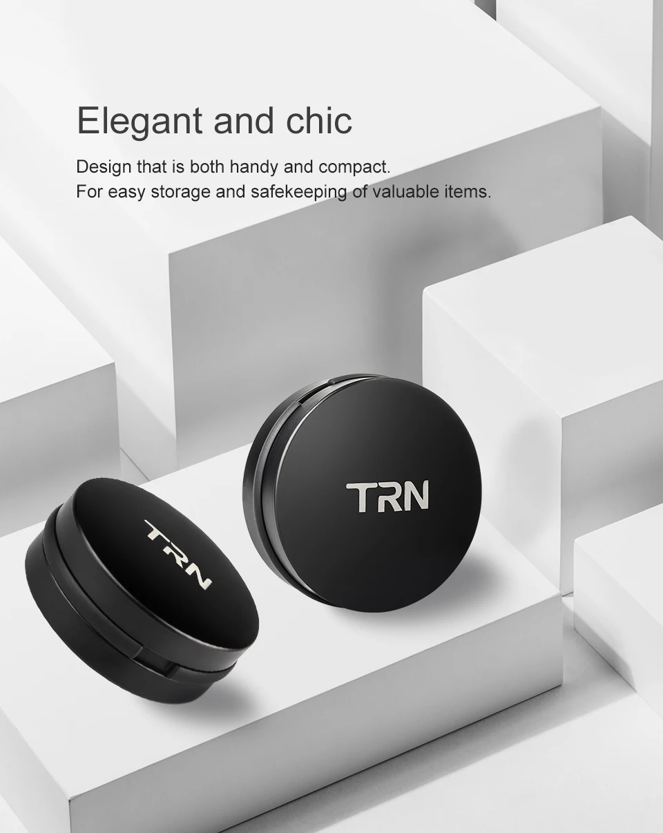 TRN Earphone Metal Box Customizable logo High-end Earphone Storage box Anti-pressure Portable Earphone Bag for TRN EMA TN V90