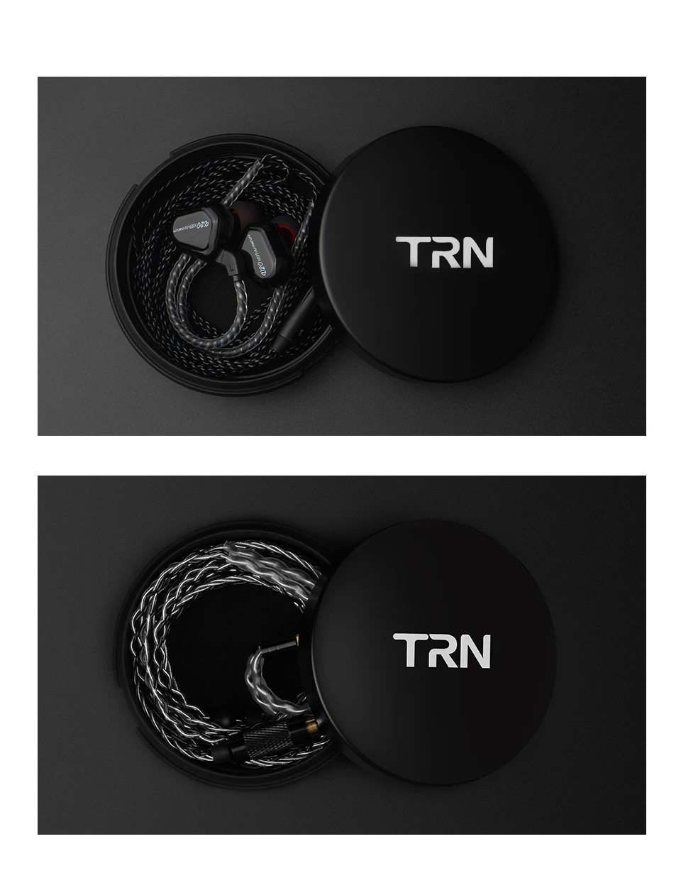 TRN Earphone Metal Box Customizable logo High-end Earphone Storage box Anti-pressure Portable Earphone Bag for TRN EMA TN V90