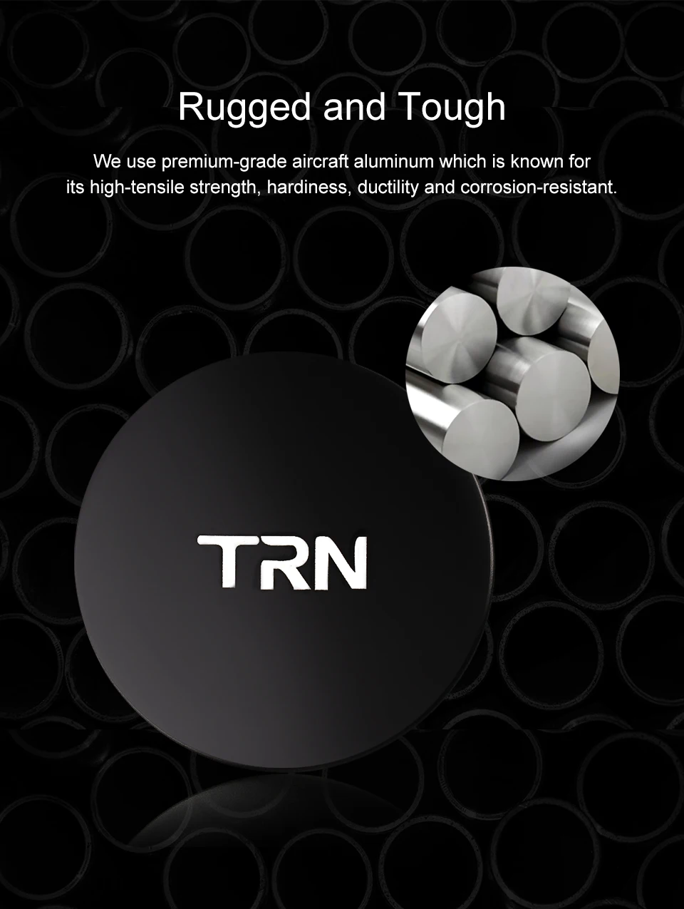 TRN Earphone Metal Box Customizable logo High-end Earphone Storage box Anti-pressure Portable Earphone Bag for TRN EMA TN V90