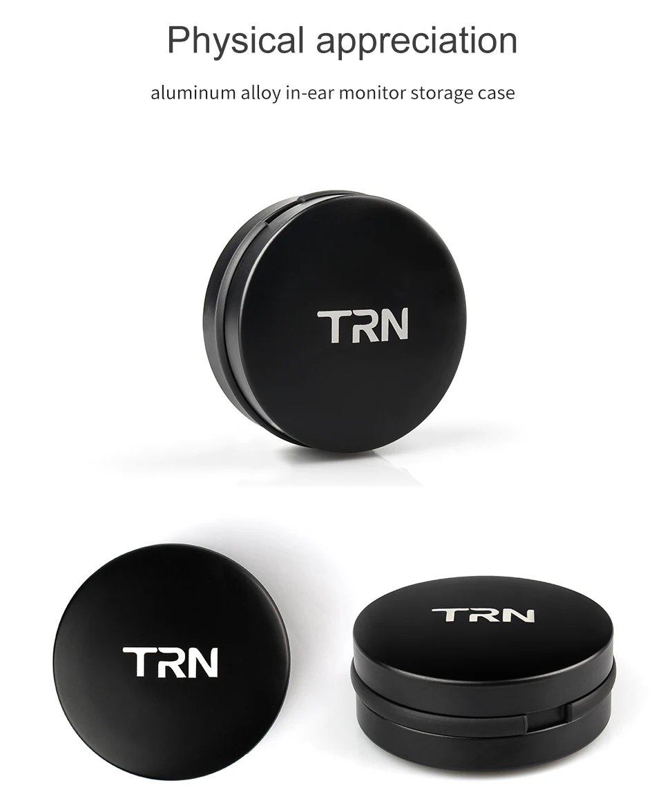 TRN Earphone Metal Box Customizable logo High-end Earphone Storage box Anti-pressure Portable Earphone Bag for TRN EMA TN V90
