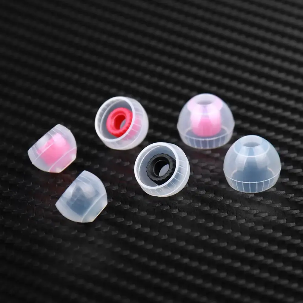 TRN T Ear-Tips Silicone Eartips Double Support Structure Earphone 3 Pairs Headphone Headset Earbuds TRN TA3 Kirin MT4 Xuanwu
