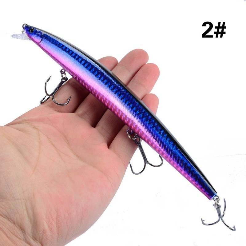16 Colors 18cm 24g Minnow Fishing Lure Laser Crankbait Hard Artificial Bait Plastic Big Fake Fish Lures Sea Fishing Bait