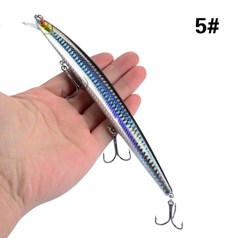16 Colors 18cm 24g Minnow Fishing Lure Laser Crankbait Hard Artificial Bait Plastic Big Fake Fish Lures Sea Fishing Bait