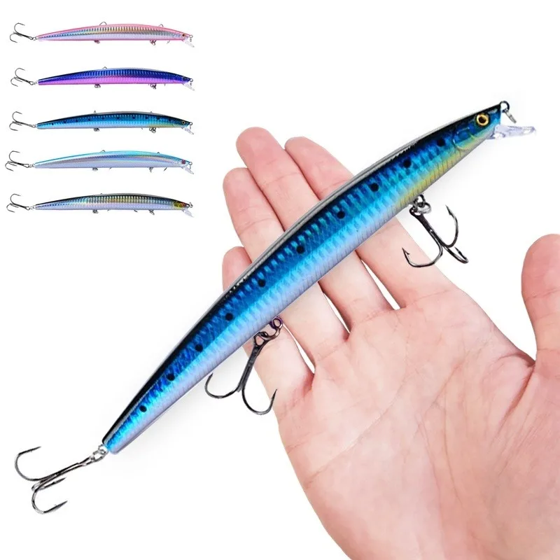 16 Colors 18cm 24g Minnow Fishing Lure Laser Crankbait Hard Artificial Bait Plastic Big Fake Fish Lures Sea Fishing Bait