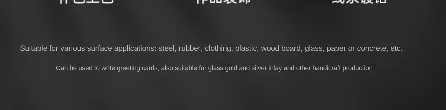 1PC Metallic Silver Paint Pen Gold Permanent Marker Waterproof for Ceramic DIY Craft Glass Extra Fine Point Painting Stationery