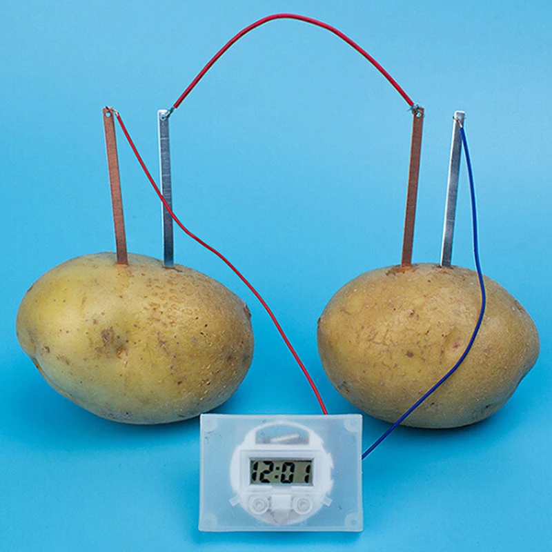 Potato Battery Science Experiment Kit Kids STEM Educational Toy Boys Girls Fun DIY Electricity Project School Classroom Activity