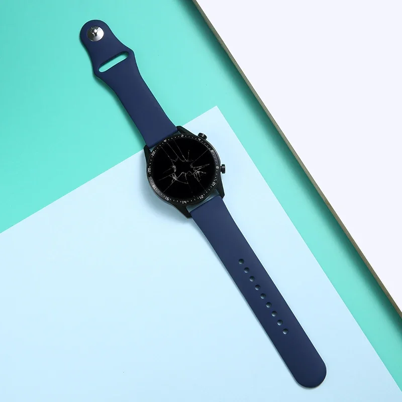 20mm/22mm band For Amazfit gts 4-3-2-2e-mini/bip-U-S-lite/Stratos 2 Silicone bracelet for Amazfit gtr 4-3-3 pro-2-2e watch strap