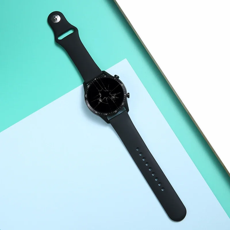 20mm/22mm band For Amazfit gts 4-3-2-2e-mini/bip-U-S-lite/Stratos 2 Silicone bracelet for Amazfit gtr 4-3-3 pro-2-2e watch strap