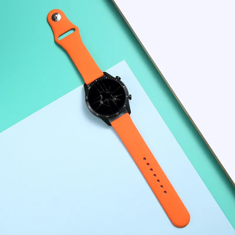 20mm/22mm band For Amazfit gts 4-3-2-2e-mini/bip-U-S-lite/Stratos 2 Silicone bracelet for Amazfit gtr 4-3-3 pro-2-2e watch strap