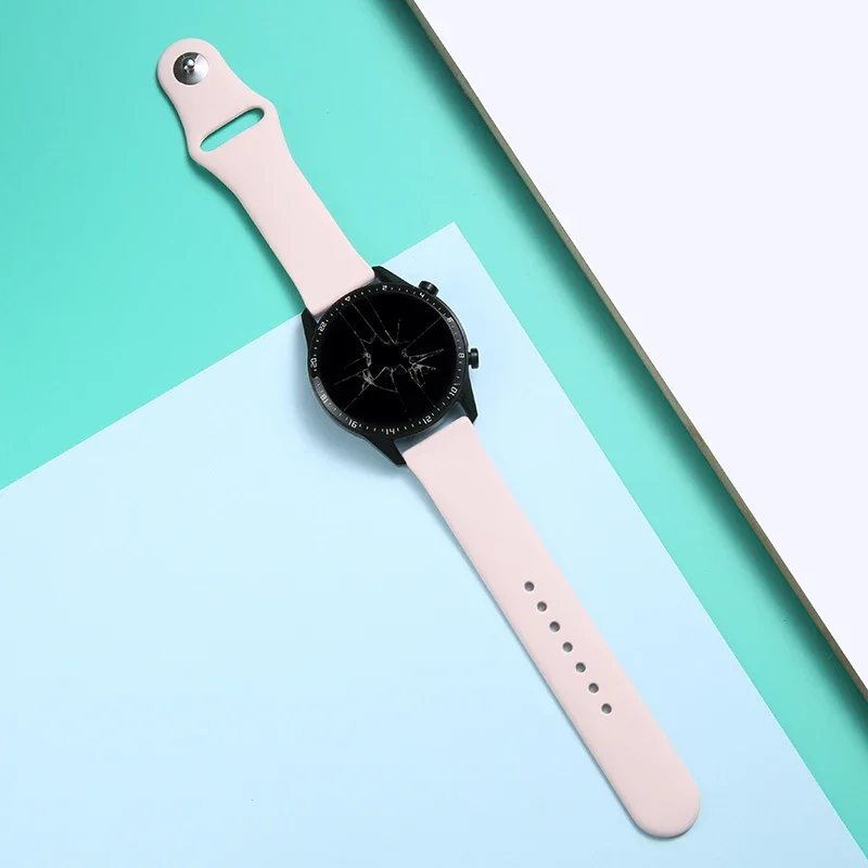 20mm/22mm band For Amazfit gts 4-3-2-2e-mini/bip-U-S-lite/Stratos 2 Silicone bracelet for Amazfit gtr 4-3-3 pro-2-2e watch strap
