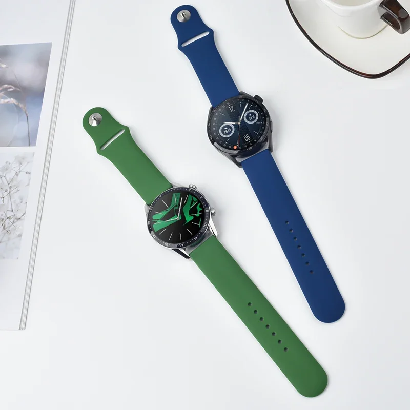 20mm/22mm band For Amazfit gts 4-3-2-2e-mini/bip-U-S-lite/Stratos 2 Silicone bracelet for Amazfit gtr 4-3-3 pro-2-2e watch strap