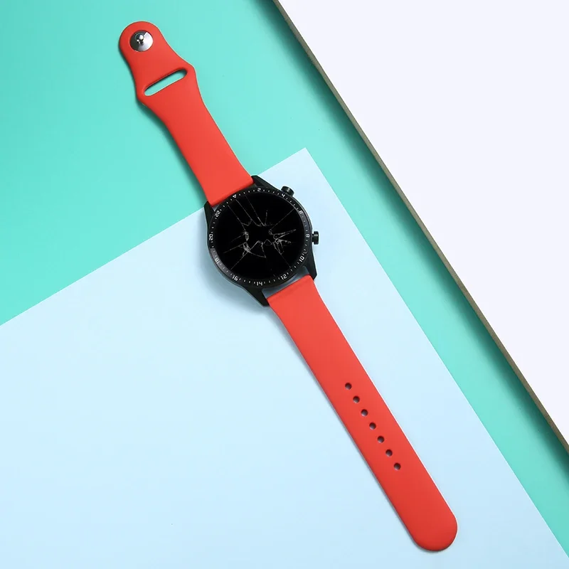 20mm/22mm band For Amazfit gts 4-3-2-2e-mini/bip-U-S-lite/Stratos 2 Silicone bracelet for Amazfit gtr 4-3-3 pro-2-2e watch strap