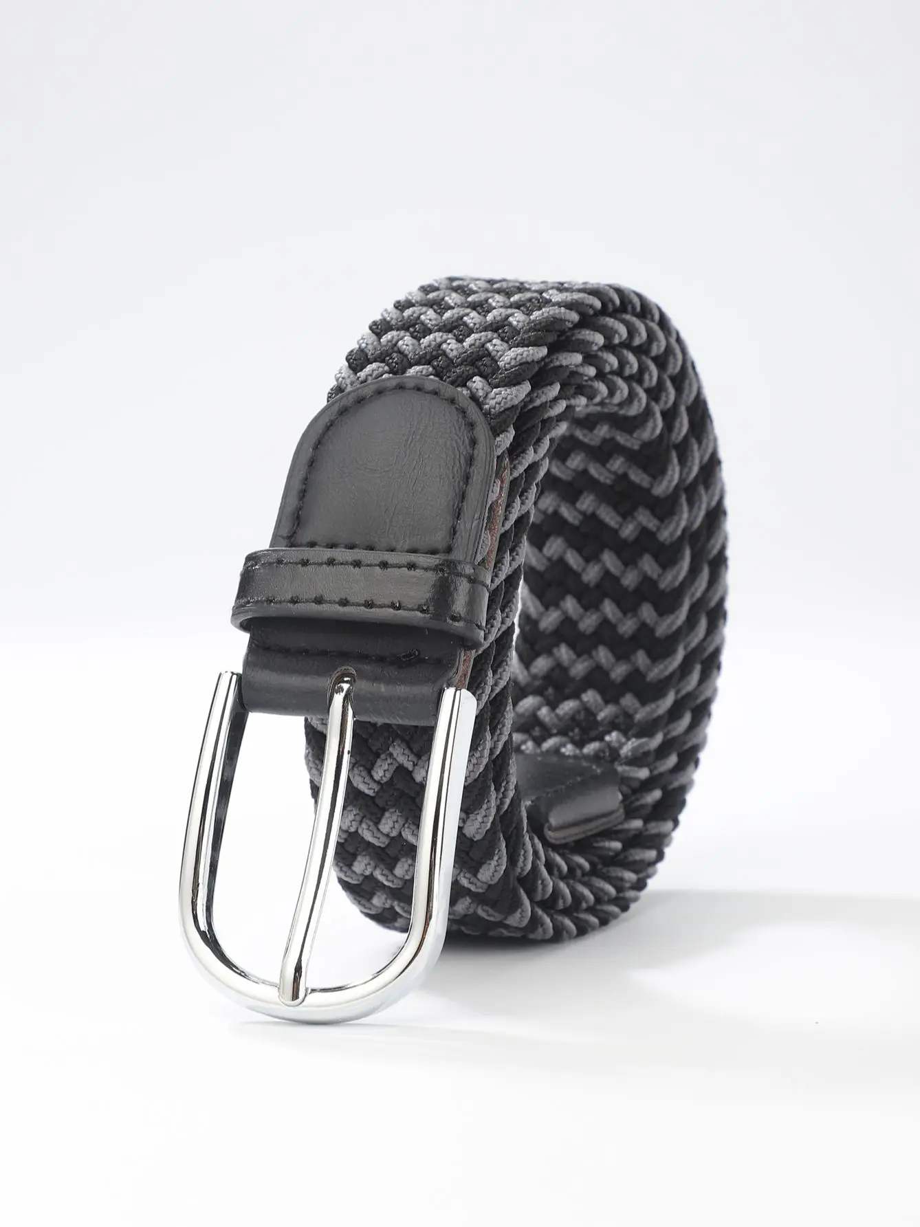 Canvas waistband men's belt students youth belt stretch stretch elastic woven casual Korean version of the belt hipster