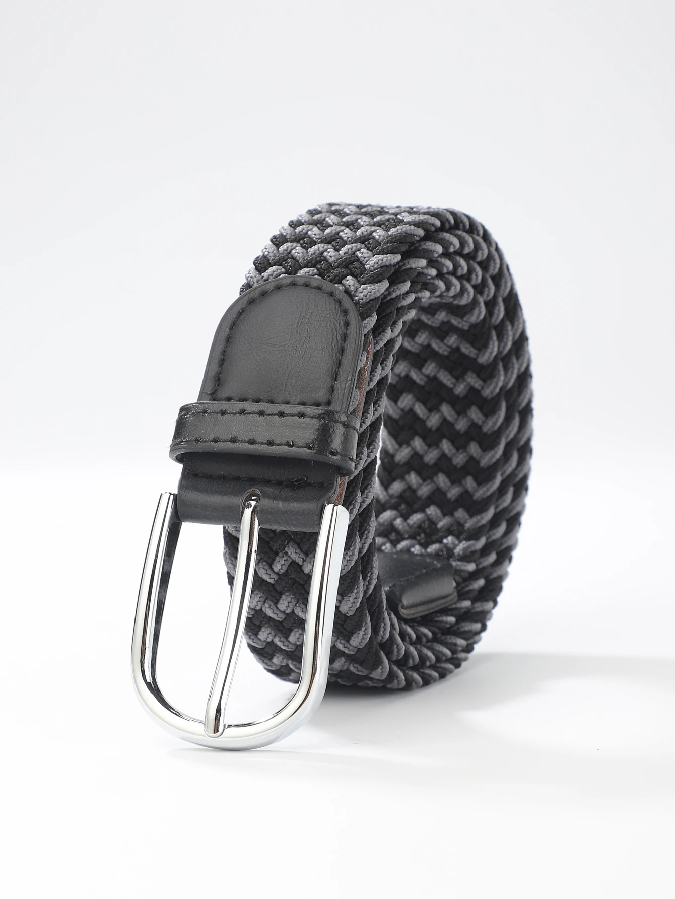 Canvas waistband men's belt students youth belt stretch stretch elastic woven casual Korean version of the belt hipster