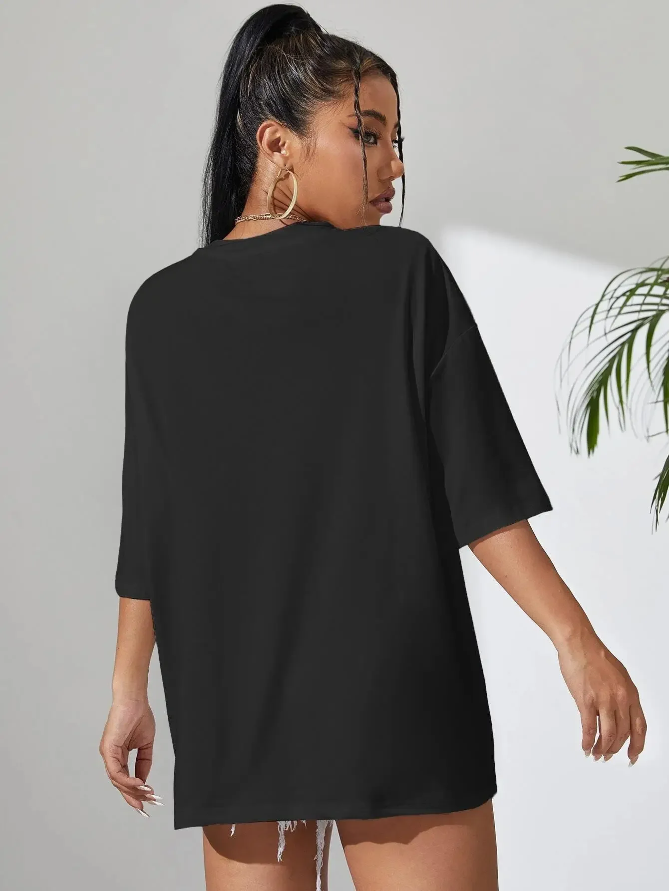 Solid Color Short Sleeve Women Fitness Cotton Soft Tshirts Breathable Comfortable Clothes Basic All Match Loose Tee Shirt Female
