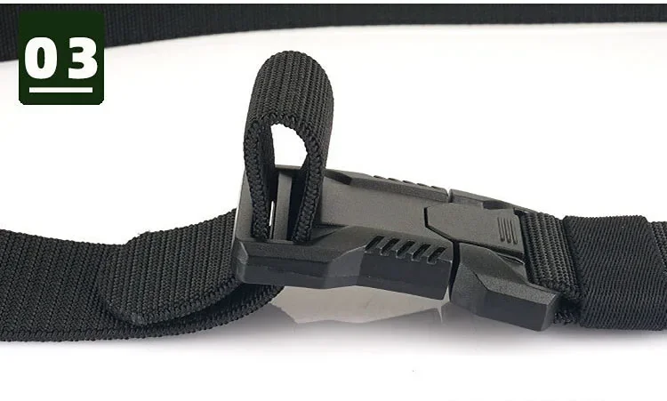 New Aluminum Alloy Quick Release Pluggable Buckle Elastic Belts for Men Durable Tactical Belt Cowboy Outdoor Army Belt Hunting