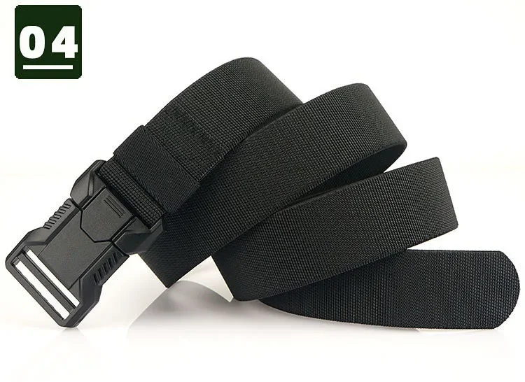 New Aluminum Alloy Quick Release Pluggable Buckle Elastic Belts for Men Durable Tactical Belt Cowboy Outdoor Army Belt Hunting