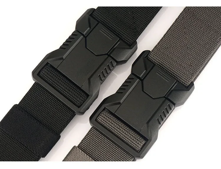 New Aluminum Alloy Quick Release Pluggable Buckle Elastic Belts for Men Durable Tactical Belt Cowboy Outdoor Army Belt Hunting
