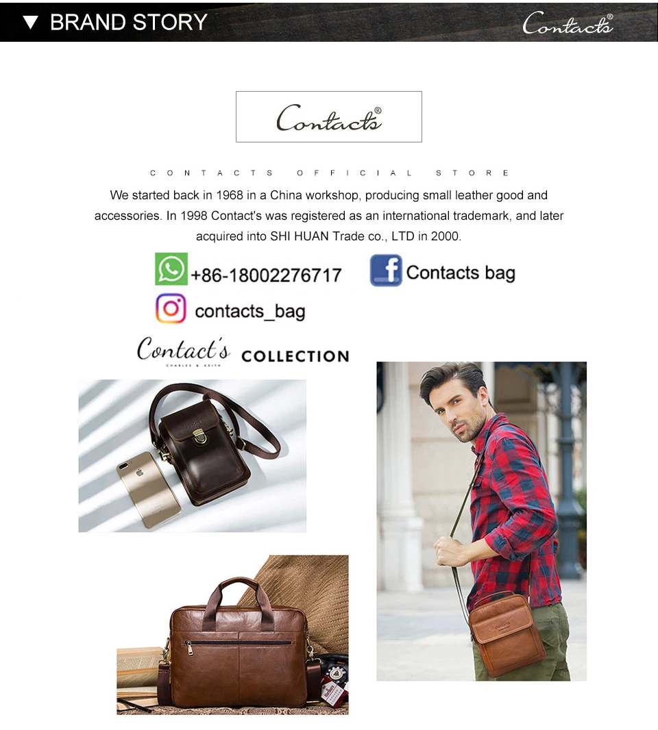 CONTACT'S Genuine Leather Men Short Wallets High Quality Card Holder Coin Purse Money Clip Male Mini Wallet Men's Bag Handbags
