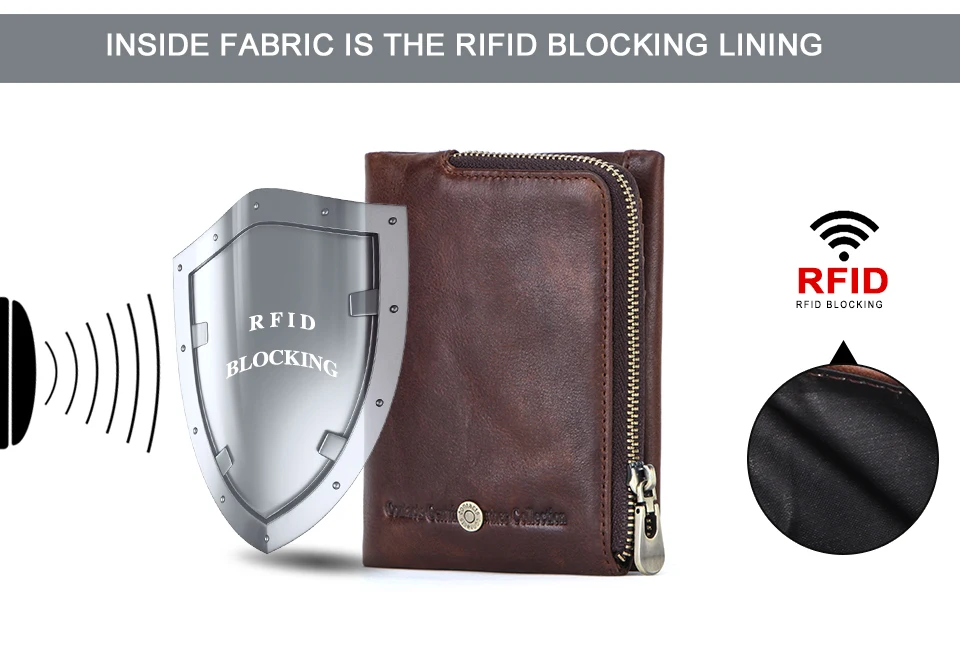 CONTACT'S Genuine Leather Men Short Wallets High Quality Card Holder Coin Purse Money Clip Male Mini Wallet Men's Bag Handbags