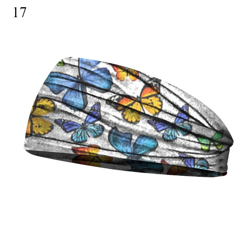 Boho Turbans Yoga Elastic Head Wrap Women Headband Wide Hairbands Headwear Floral Bandanas Fashion Hair Band Accessories YZL05-2